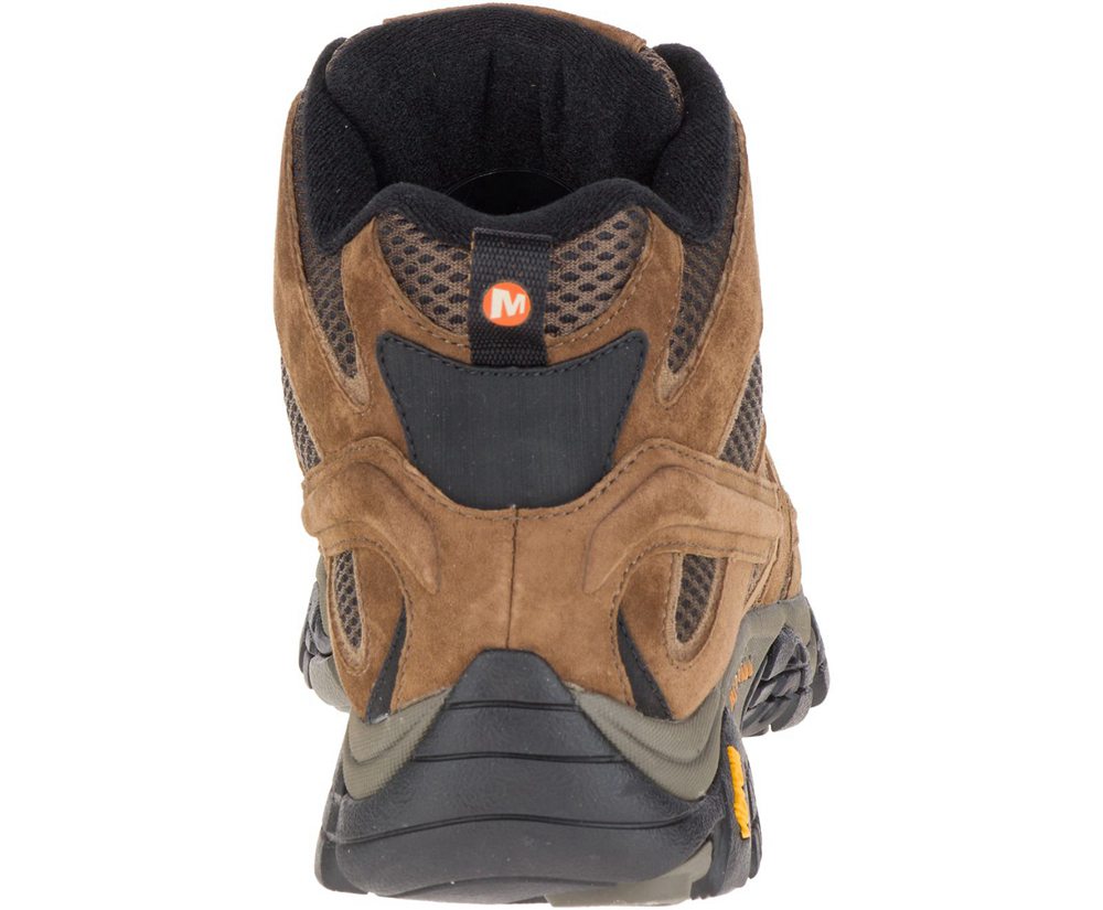 Merrell Hiking Boots Brown - Moab 2 Mid Waterproof Wide Width - Mens 50JIOXSKW